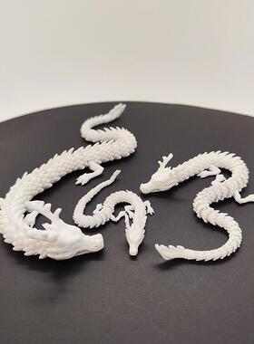 BJD迷你中国龙微缩景观鱼缸造景摆件假山沙盘水族箱装饰d打印