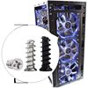 M5 desktop computer case fan screw nickel-plated heat dissipation fan countersunk screw black flat head self-tapping flat tail KB