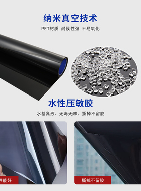 窗户遮光玻璃贴纸防窥视全遮光儿童房贴膜窗纸遮阳神器不透光窗贴