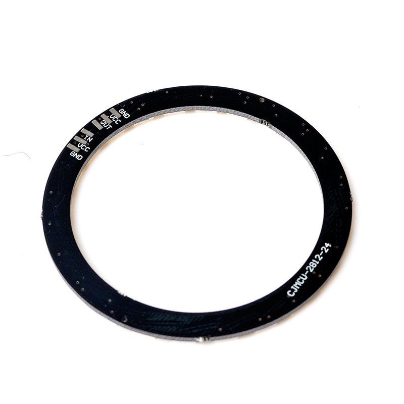 24位5050 RGB LED灯环模块圆形开发板WS2812兼容单片机diy - 图0
