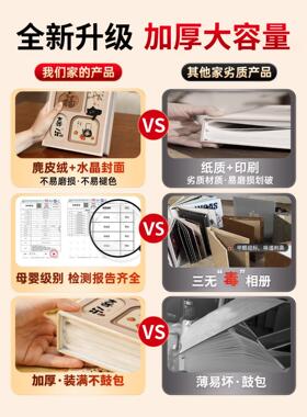 国风小相册本大容量纪念册插页5寸6寸7拍立得3寸家庭成长影集