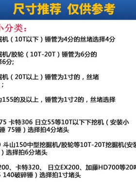 挖机配件临工沃尔沃55 60 80 120 140 210破碎锤油管堵头炮管闷头