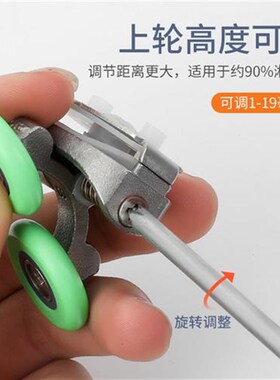 淋浴房滑轮配件大全玻璃推拉移门隔断滚轮老式圆弧形浴室导轨轮子