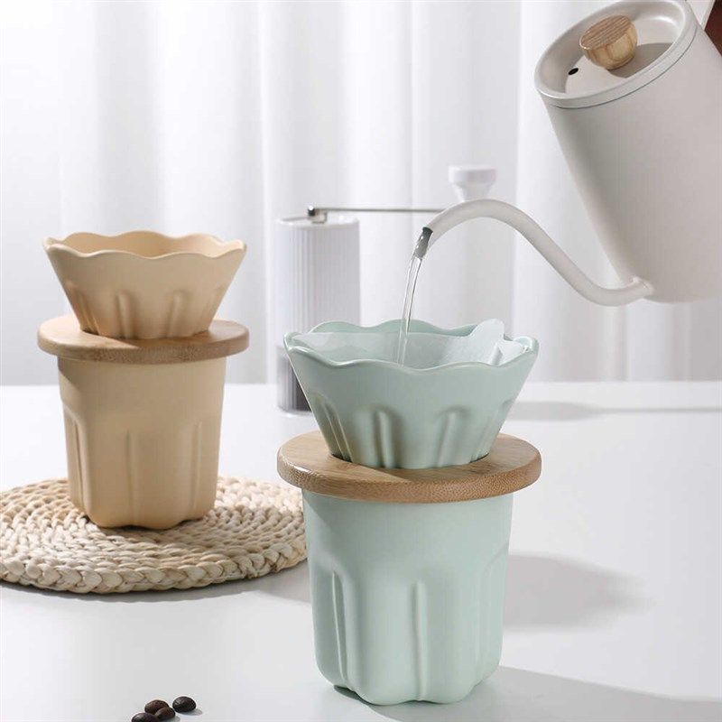 陶瓷手冲咖啡滤杯玉兰马卡龙三色V01咖啡过滤杯手冲套装耐高温,淘宝优惠券,粉丝福利购,淘宝优惠卷