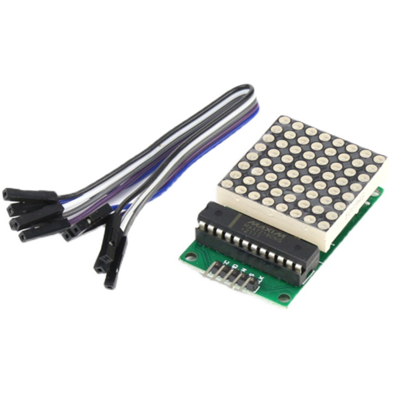 MAX7219点阵模块 8*8共阴 LED灯珠 可级联单片机驱动板控制显示器 - 图3