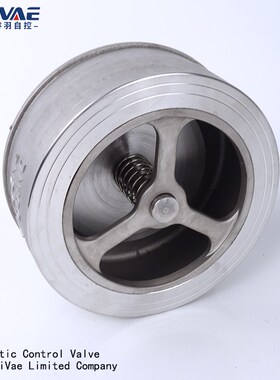 H71/73W-16P 304不锈钢对夹式止回阀单向阀止水阀DN25 50 100 125