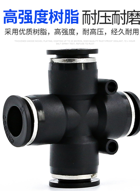 气管接头三通快插高压快速软管快接对接变径直通弯头气动配件大全