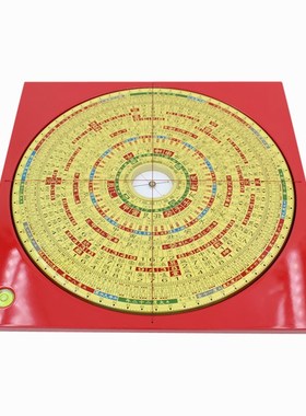 易仙三元三合综合罗盘激光高精度强磁针罗庚盘尺寸杨公盘中式摆件