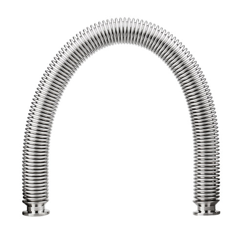 KF16/25/40/50高真空柔性波纹管弹性伸缩成型304不锈钢快装法兰 - 图2