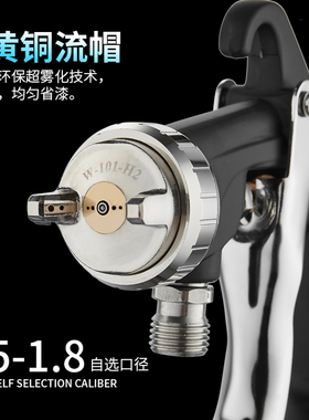 荣陈W-101面漆喷枪高端汽车家俱木器工业高雾化气动油漆喷漆枪