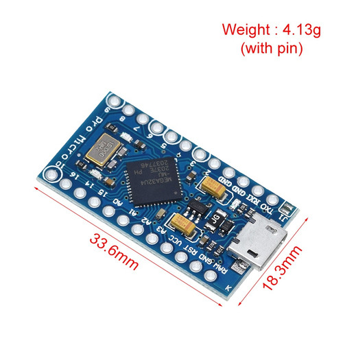 Pro Micro 采用Atmega32U4 自身usb更新程序 5V/16M 单片机开发板 - 图0