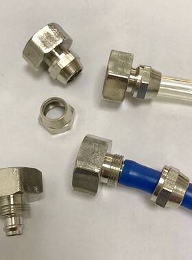 压力表气管接头 内螺纹m20x1.5 连接外径10mm 内径6.5mm的pu气管