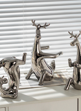 高级红酒杯架套装倒挂挂家用高端档红酒架摆件麋鹿酒柜装饰品轻奢