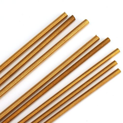铜丝杆 黄铜牙条 铜全牙螺杆螺丝杆M4M5M6M8M10M12M16M20 - 图1