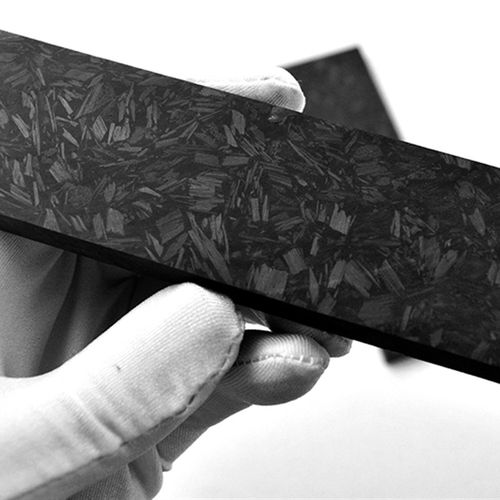 Marbled CF 夜光碳纤维板大理石纹 锻造碎碳纤维乱纹 树脂刀柄料 - 图2