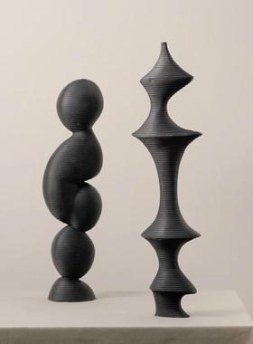 简约现代抽象艺术雕塑几何树脂摆件样板房售楼处装饰桌面摆设