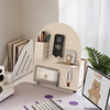 Desktop hole board storage rack office desk tissue box D storage rack acrylic cosmetics partition display