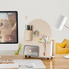 Desktop hole board storage rack office desk tissue box D storage rack acrylic cosmetics partition display