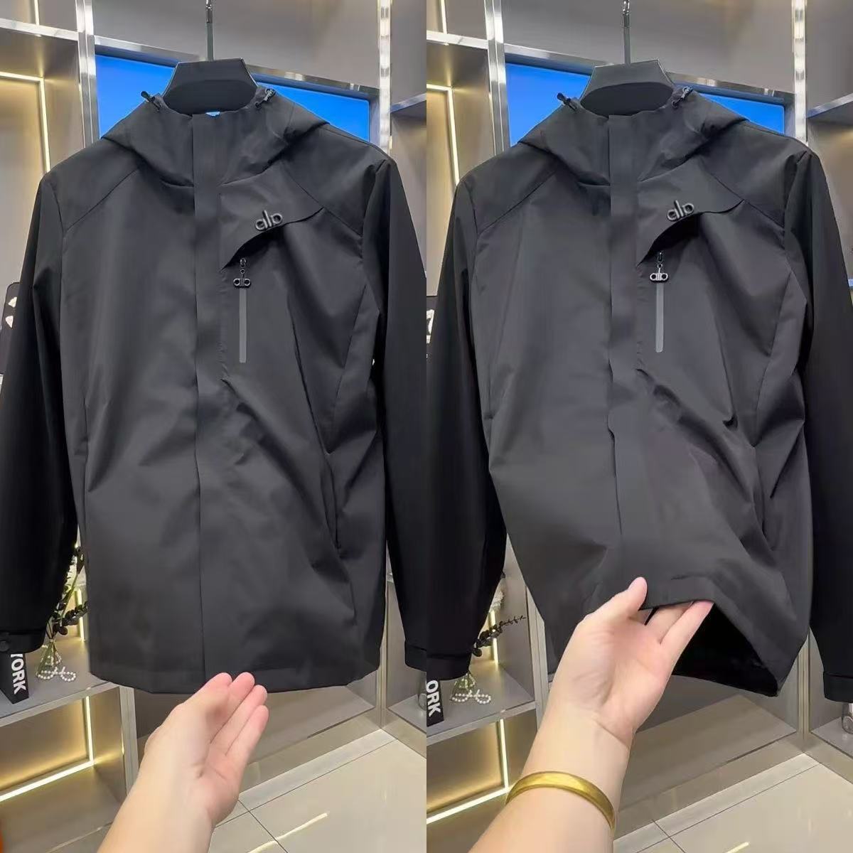 2025新款男士春秋连帽外套商务休闲轻奢潮流上衣爆款夹克反季男装 - 图2