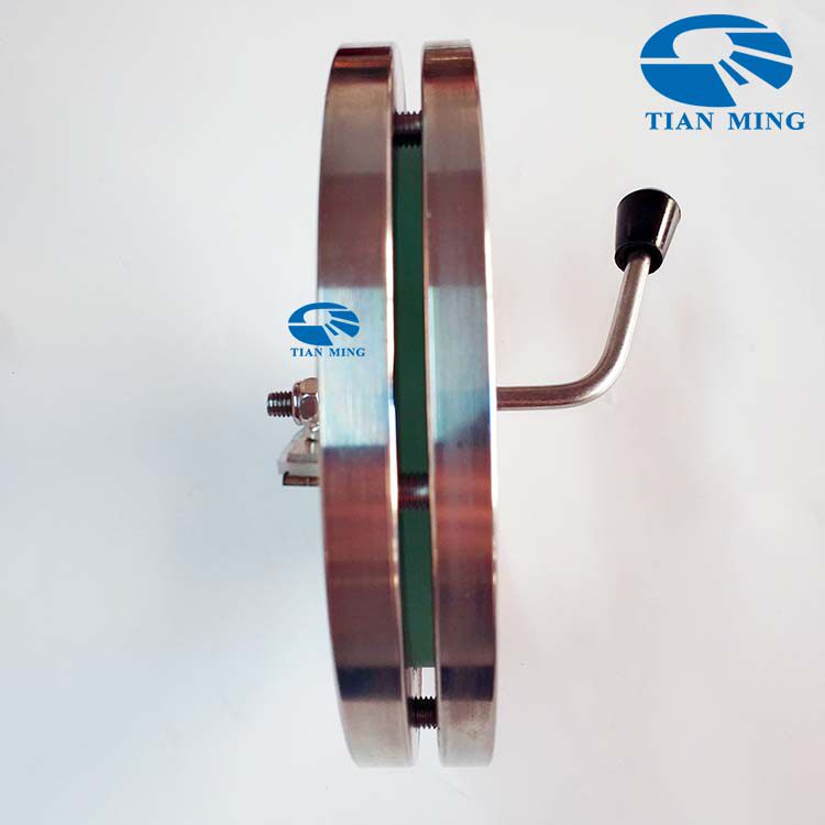 法兰视镜带刮板刮片带灯带刷雨刮刀对夹式玻璃视窗盅筒观察口304 - 图0