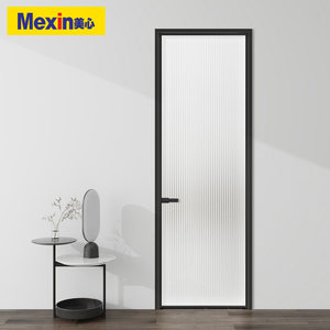 美心合金门卫生间门厨房门浴室门双层玻璃防潮铝合金门定制K403