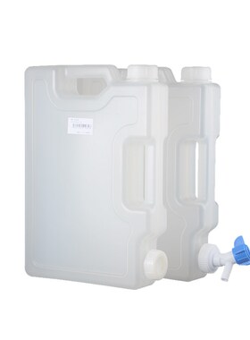 塑料方形放水桶户外露营车载家用食品级手提带龙头PP瓶3L5L进口