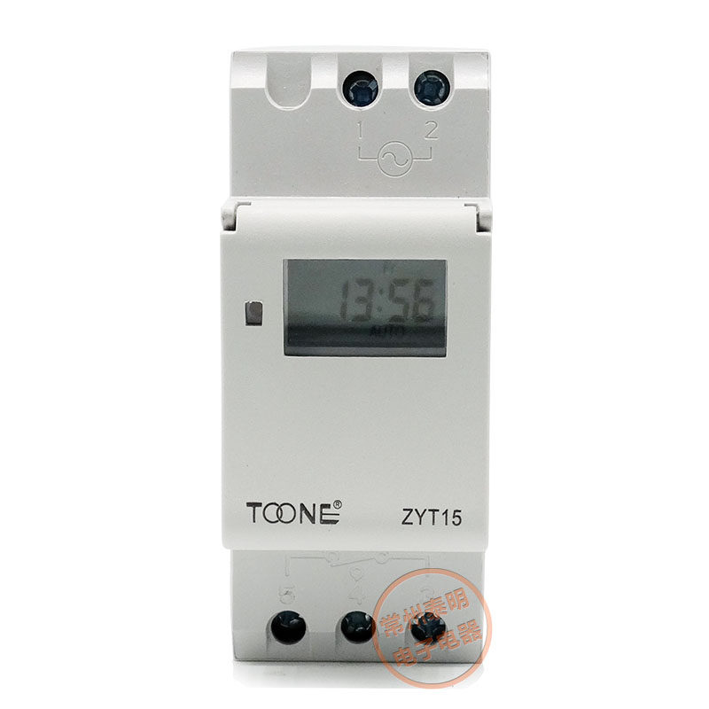 卓一ZYT15电源循环时间定时器导轨式微电脑时控开关控制220V灯箱 - 图2