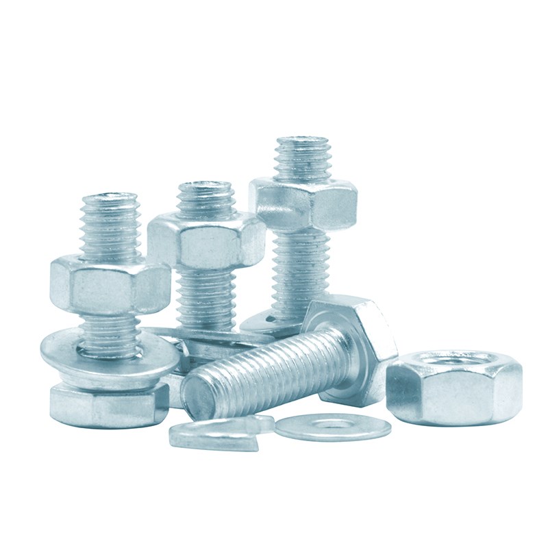 8.8级镀锌外六角螺丝螺栓螺母套装大全配件组合长螺杆M6M8M10M12 - 图2