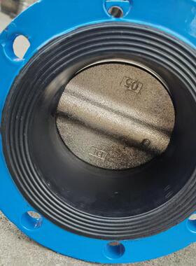 D341X-16铸铁法兰蜗轮软密封蝶阀手动涡轮轮碟阀管道开关阀门DN50
