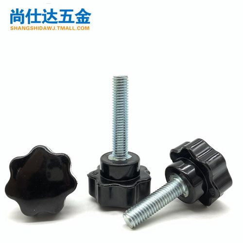 手拧螺丝钉星型把手梅花胶木手柄螺栓7星螺钉M4M5M6M8M10M12M16 - 图2