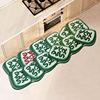 Kitchen long mat absorbs water and oil, non-slip and dirt-resistant floor mat, household leather, no-wash, wipeable floor mat, carpet