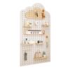 Solid wood hole board custom entry entrance wall storage rack partition hanging board storage rack wall wall display