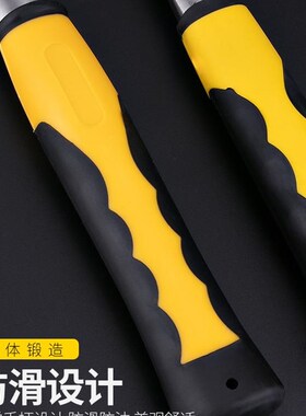 纯钢连体锤子多功能重型一体八角锤榔头实心铁锤连体手锤装修工具