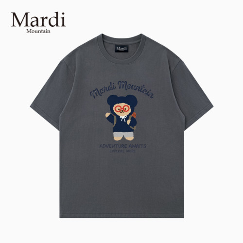 官方旗舰店 Mardi Mountain韩国正品2026春夏款黑白纯棉短袖女t恤 - 图3