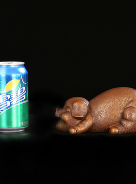 匠泽铜魂 d紫铜白日梦想猪摆件家居客厅装饰品铜猪生肖工艺品礼品