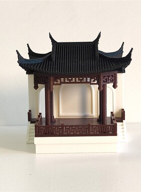 钰书房古建筑沙盘造景戏台戏楼微景观盆景水陆缸摆件国风影视道具