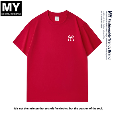 2026圆领短袖T恤男女潮牌宽松休闲上衣夏季新款