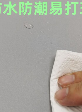 加厚灰色墙纸自粘纯色卧室 w壁纸素色高级灰防水防潮家用腻子墙贴