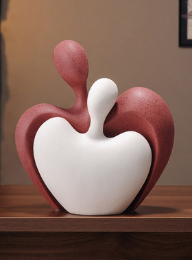 创意小鹿一家三口高级感摆件