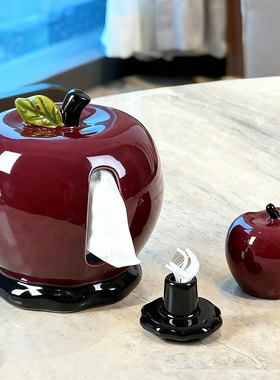 圣诞节苹果纸巾盒礼物