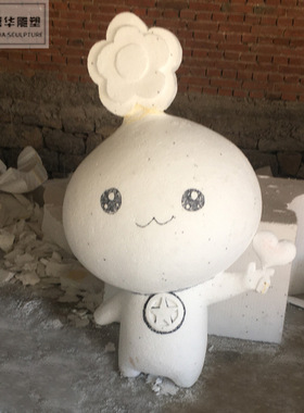 卡通玻璃钢雕塑大型IP形象商场美陈门口迎宾人物户外景观摆件制作