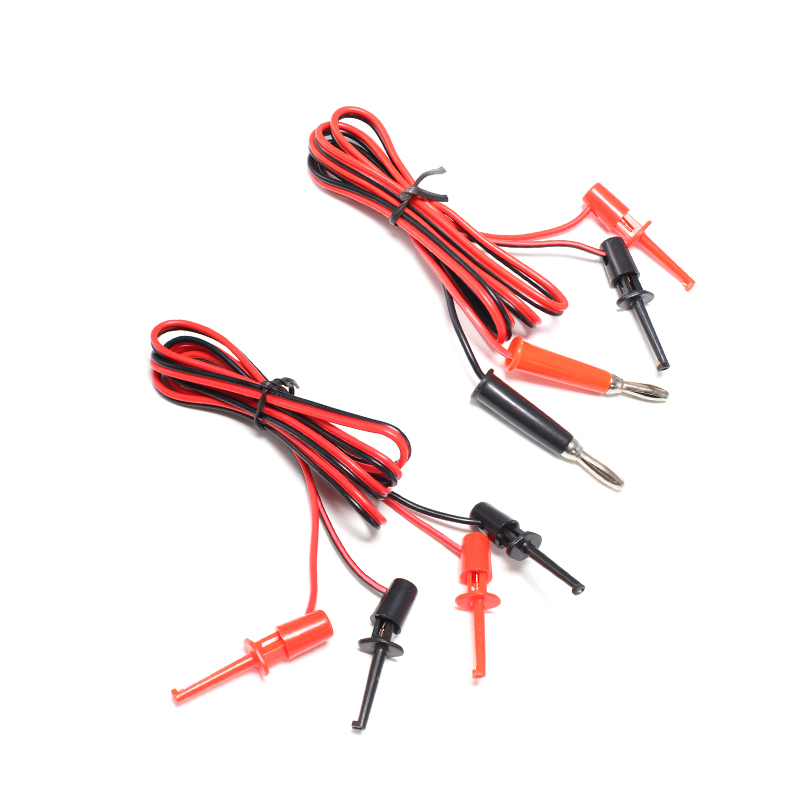 万用表笔勾子转接线4mm香蕉插头转测试钩线 纯铜双头勾式插头导线 - 图3