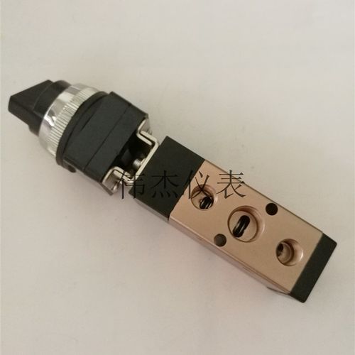 KLH气动机械阀86522TB旋钮式手转阀开关MV-08急停开关二位五通 - 图2