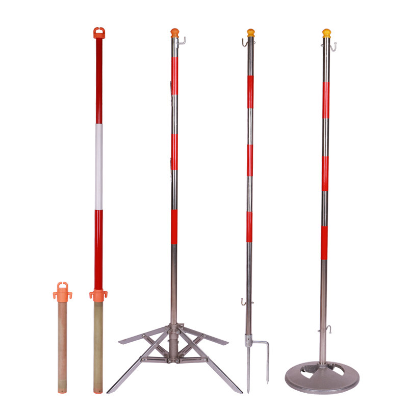 电力安全围网支架施工隔离网警示带支架不锈钢伞式立柱防护围栏杆,淘宝优惠券,粉丝福利购,淘宝优惠卷