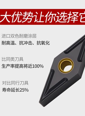 菱形35度外圆仿形数控车刀片加工铸铁生铁专用VNMG160404/160408