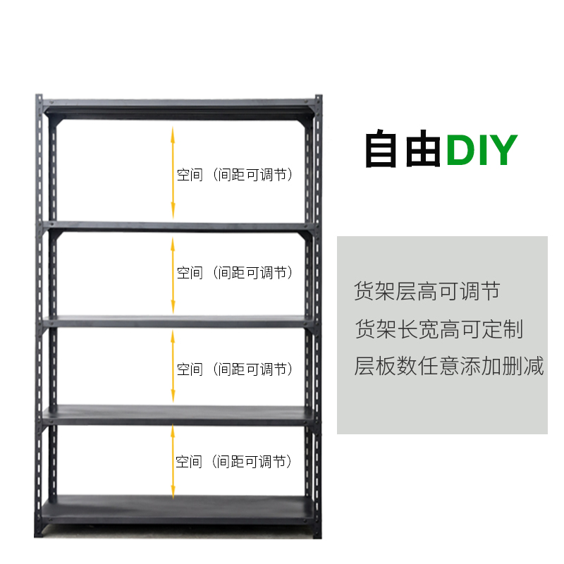 家用落地置物架多层小货架角铁角钢货架展示架办公室储物架铁架子 - 图3