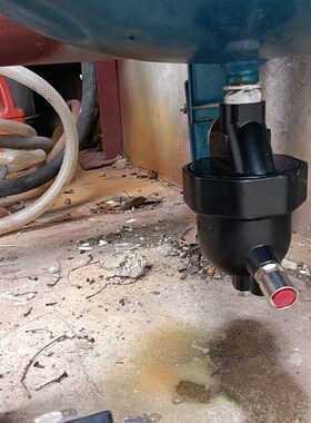 HRS-B零气耗16公斤自动排水器空压机过滤器手自一体黑色铝排水阀