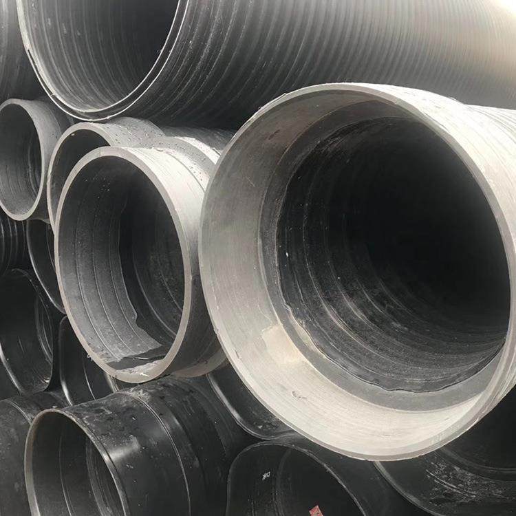工业废水PE排污管工程用黑色聚乙烯波纹管HDPE中空壁缠绕管,淘宝优惠券,粉丝福利购,淘宝优惠卷