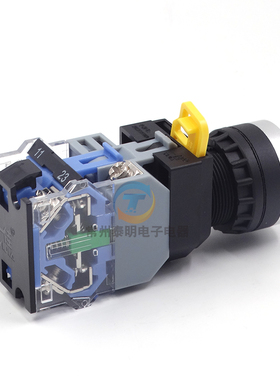 一佳带灯12V自复位22mm电源LA38-11DN按钮开关220V按键24指示380V