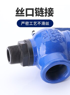 凯宏丝扣内螺纹球墨铸铁安全阀A28H-16C锅炉储气罐蒸汽可调弹簧式